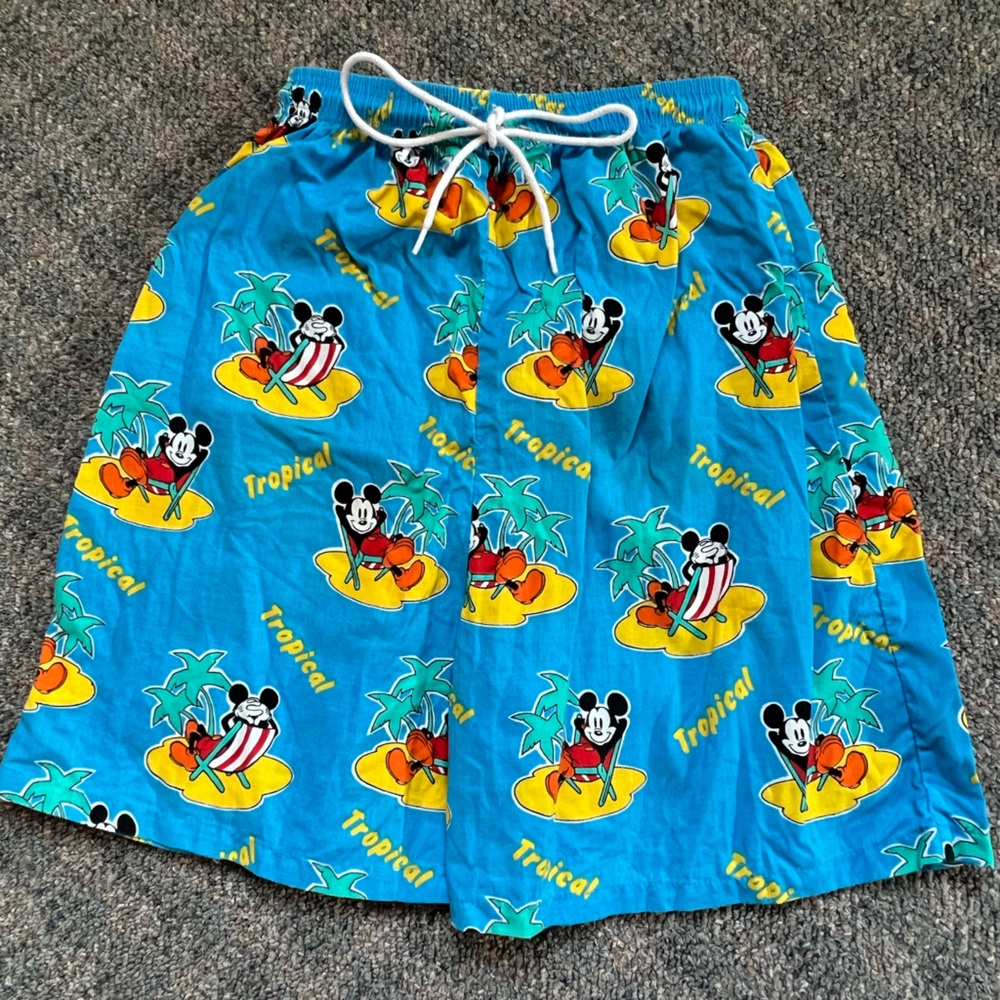 Vintage Kids Mickey Mouse shorts summer